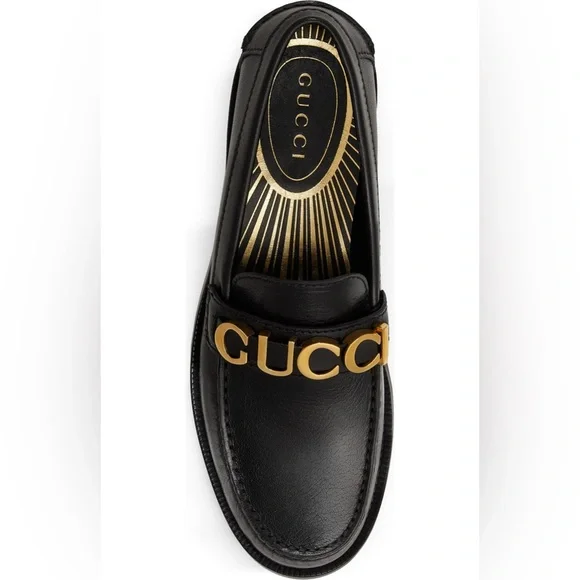 Authentic Gucci Cara Logo Loafers - Picture 2 of 8